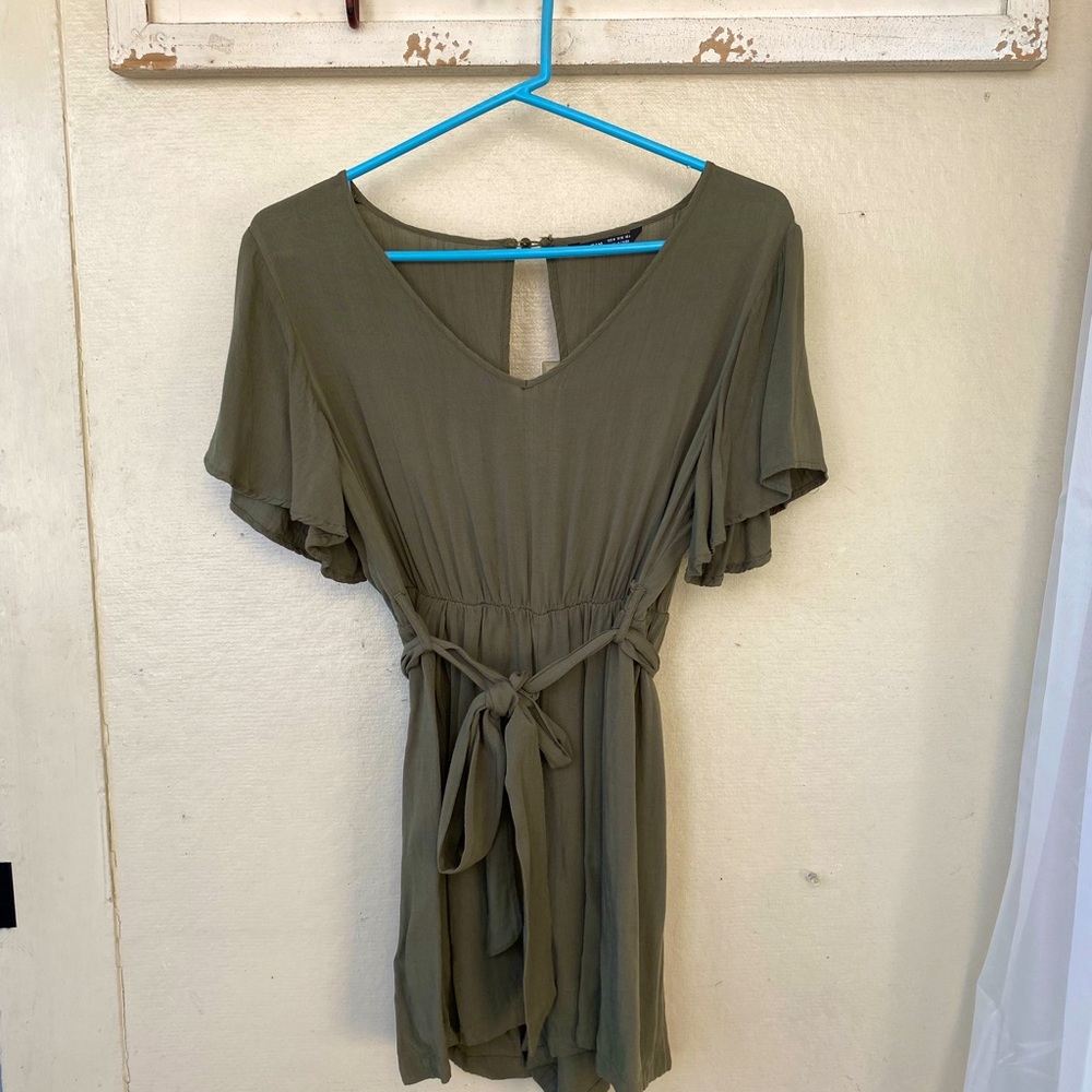 Olive green romper